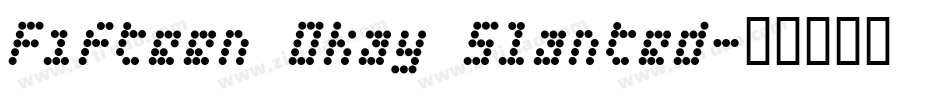 Fifteen Okay Slanted字体转换